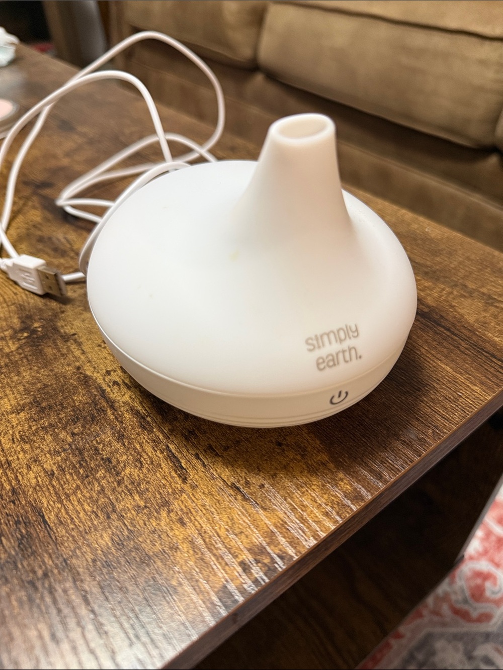 Simply Earth White USB Essential Oil Diffuser